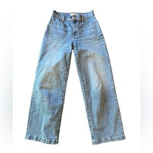 Madewell Light Blue Wide Leg Jeans